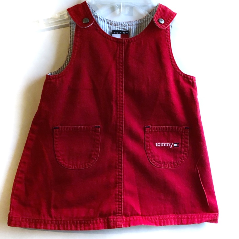Tommy Hilfiger Denim red Jumper Dress 100% Cotton